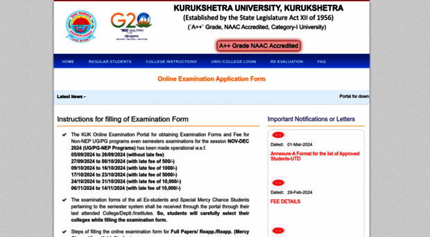 examforms.kuk.ac.in