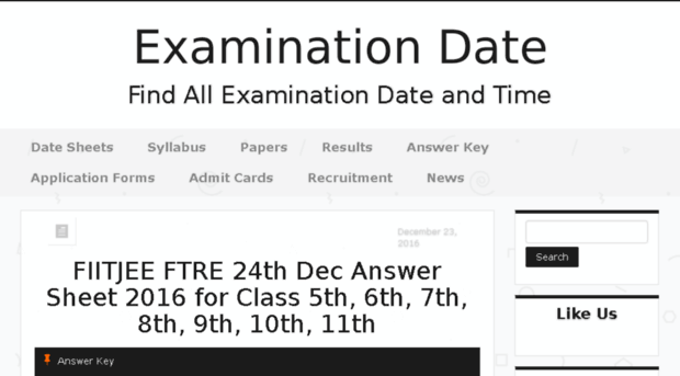 examinationdate.in