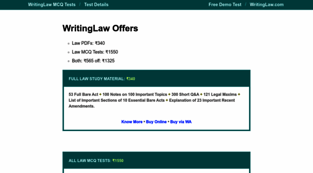 exams.writinglaw.com