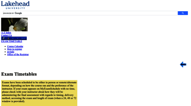 examtime.lakeheadu.ca
