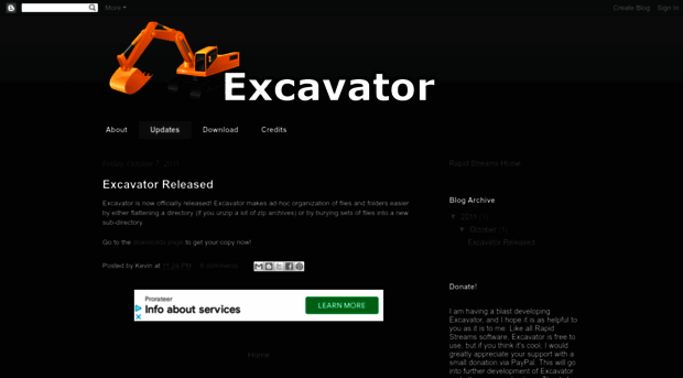 excavator.rapidstreams.net
