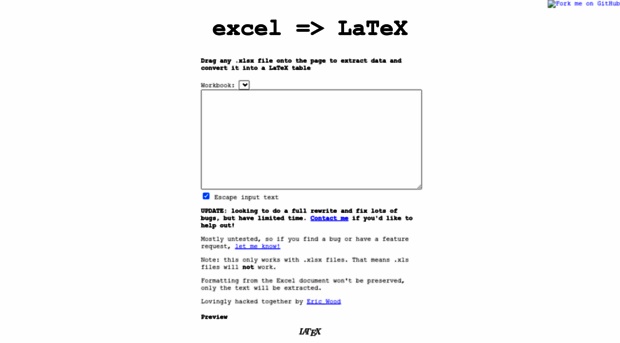 excel2latex.com