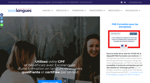 excelangues.com