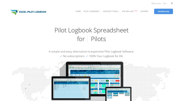 excelpilotlogbook.com