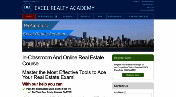 excelrealtyacademy.com