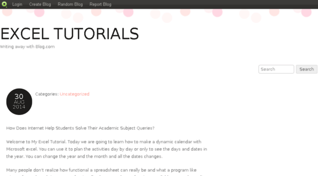 exceltutorials.blog.com