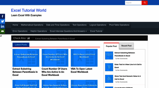 exceltutorialworld.com