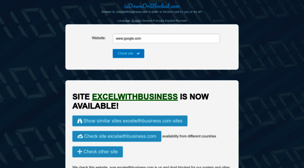 excelwithbusiness.com.isdownorblocked.com