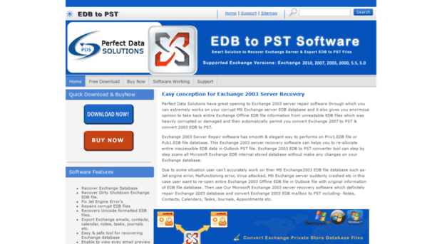 exchange2003serverrecovery.edbtopstsoftware.com