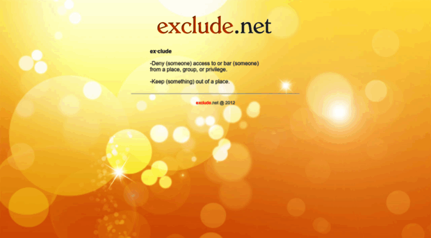 exclude.net