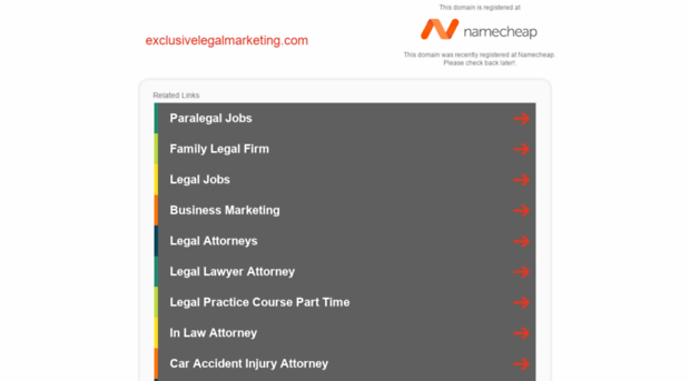 exclusivelegalmarketing.com