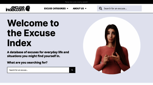 excuseindex.com