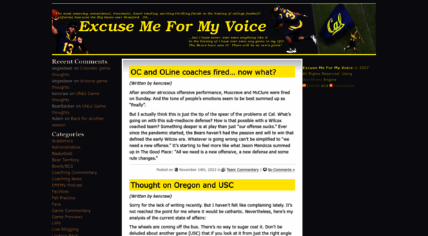 excusemeformyvoice.com