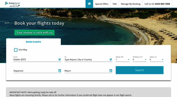 exeter.airportdirecttravel.co.uk