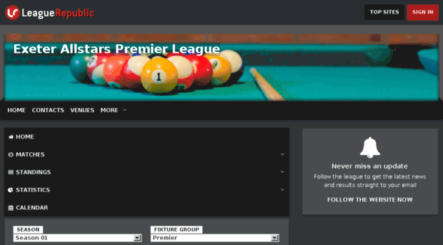 exetercashleague.leaguerepublic.com