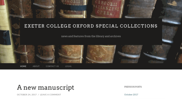 exetercollegespecialcollections.com