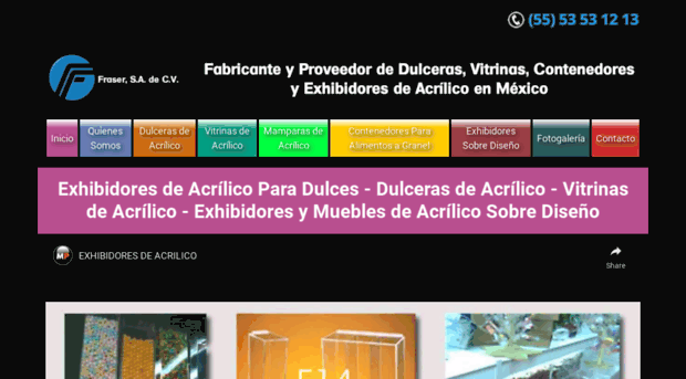 exhibidoresdeacrilicoparadulces.com.mx