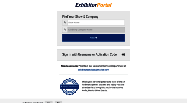 exhibitor.experientswap.com