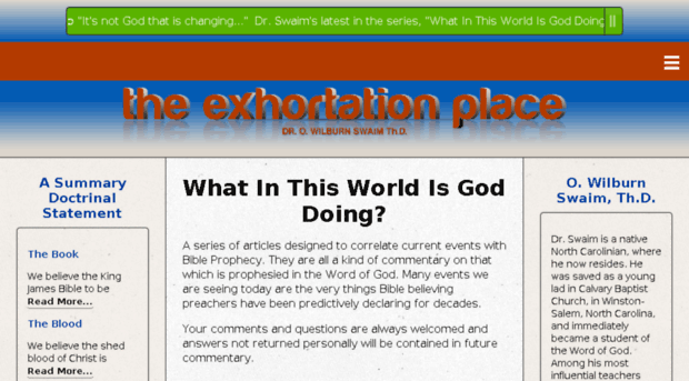 exhortationplace.com