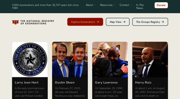 exonerationregistry.org