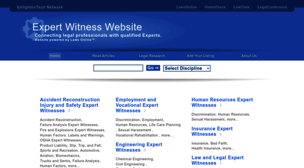 expertwitnesswebsite.com