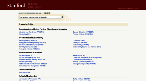 explorecourses.stanford.edu