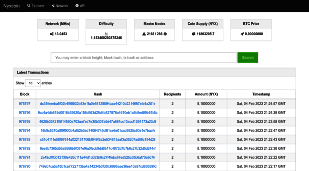 explorer.nyxcoin.org