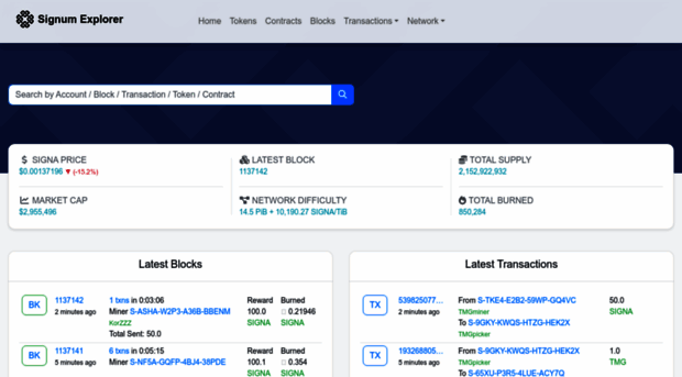 explorer.signum.network