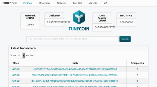 explorer.tunecrypto.io