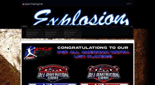 explosionsoftball.com