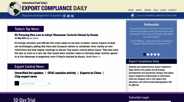 exportcompliancedaily.com