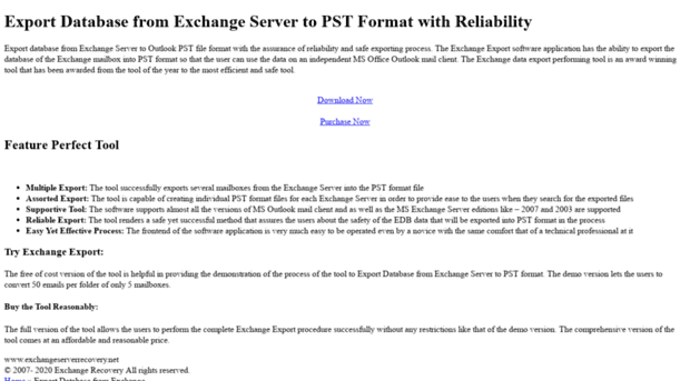 exportdatabasefrom.exchangeserverrecovery.net