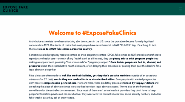 exposefakeclinics.com