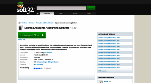 express-accounts-accounting-software.soft32.com