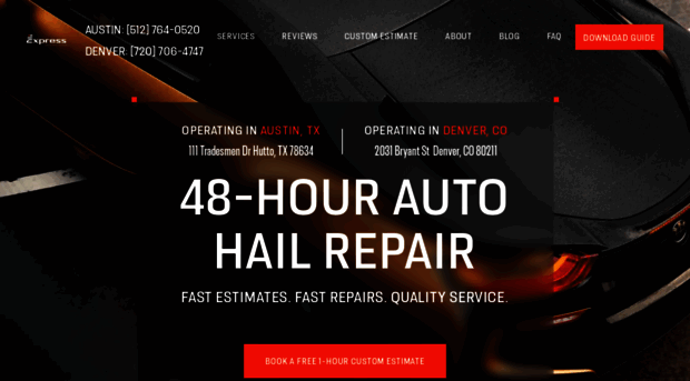 expresshailrepair.com