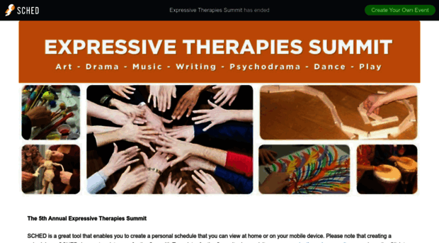 expressivetherapiessummit2014.sched.com