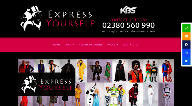 expressyourselfcostumehire.co.uk