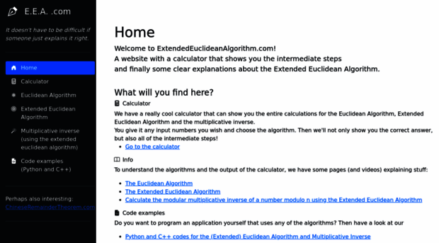 extendedeuclideanalgorithm.com