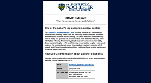 extranet.urmc.rochester.edu - Extranet - University of Roche ...