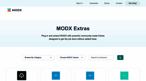 extras.modx.com