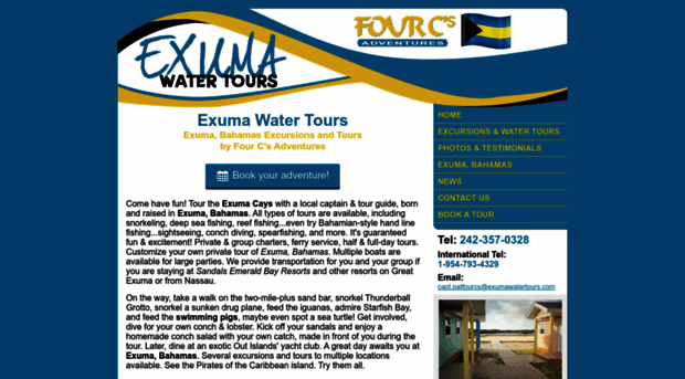 exumawatertours.com