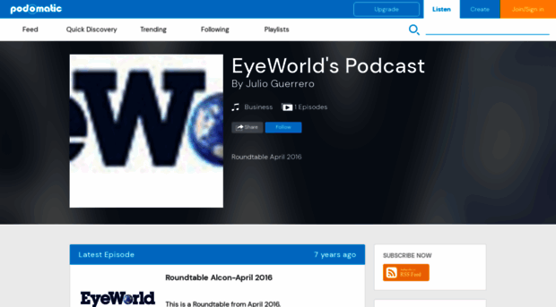 eyeworldpodcasts.podomatic.com