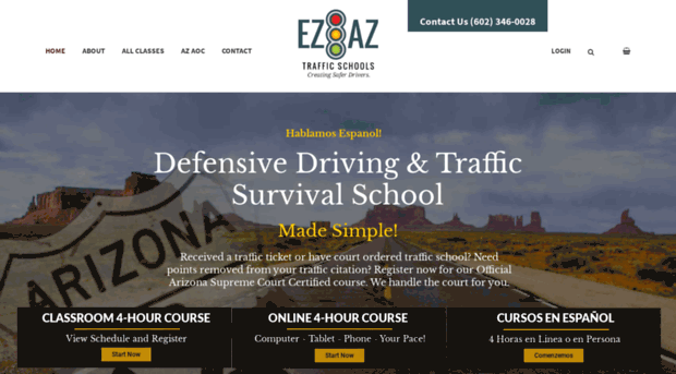 ezaztrafficschool.com