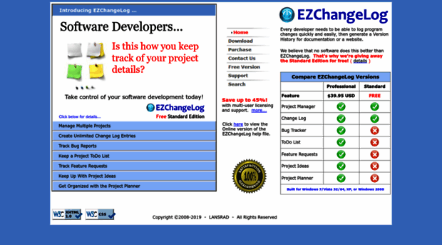 ezchangelog.com