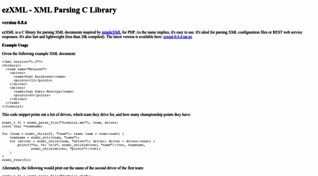 ezxml.sourceforge.net