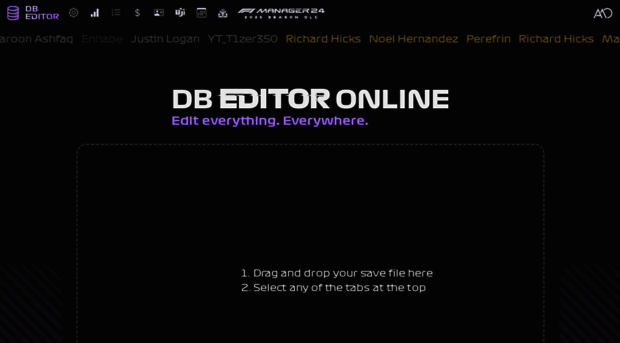 f1dbeditor.com