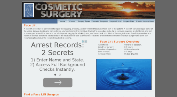 face-lift.cosmeticsurgeryprocedure.com