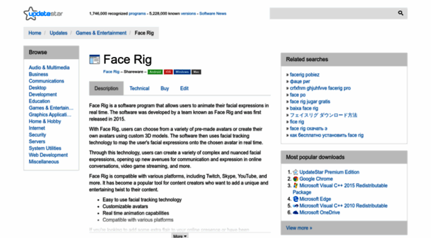 face-rig.updatestar.com