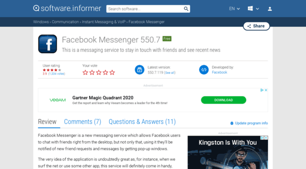 facebook-messenger.informer.com