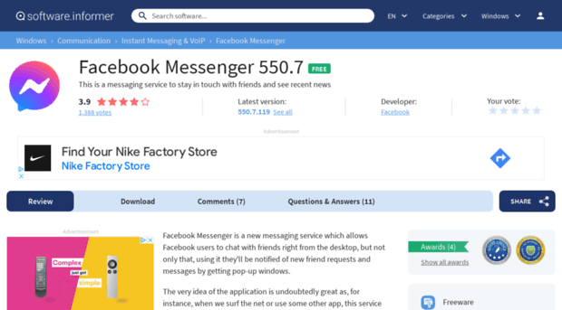 facebook-messenger.software.informer.com